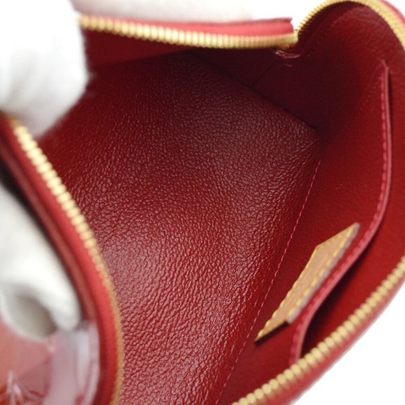 Louis Vuitton Red Vernis Rayure Pochette Cosmetic - Picture 5 of 7
